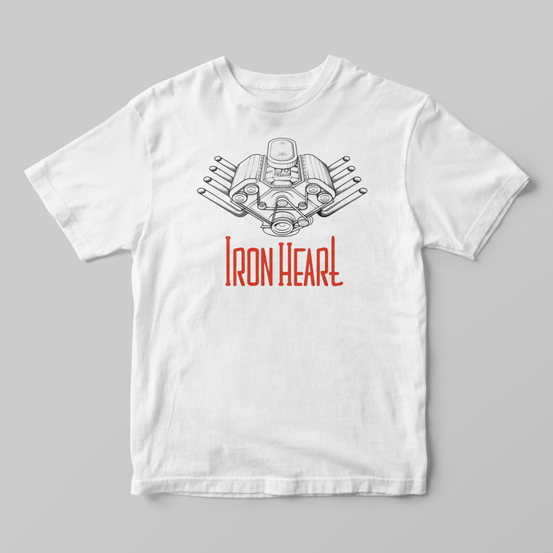 T-Shirt-iron-heart